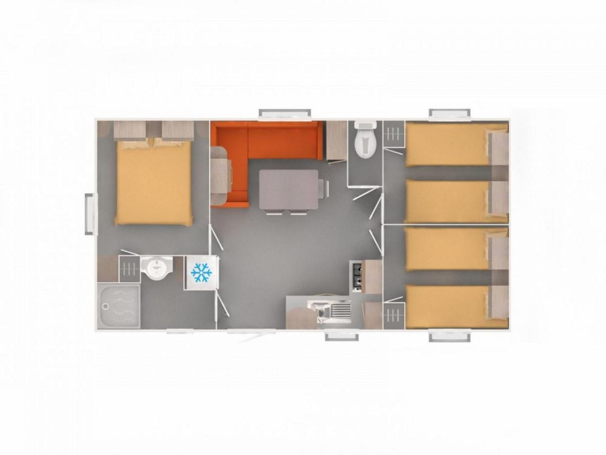 Mobilehome 8 Personnes Avec Clim Situe Aux Sables Du Midi Valras-Plage Εξωτερικό φωτογραφία